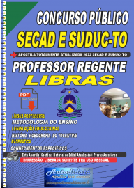Apostila digital concurso da SEDUC-TO 2023 - Professor Regente LNGUA BRASILEIRA DE SINAIS  LIBRAS 