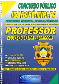 Apostila Impressa Concurso Igarap-Miri - PA 2024 Professor de Educao Bsica - Pedaggica