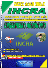 Apostila Digital Concurso Nacional Unificado INCRA 2024 Engenheiro Agrnomo