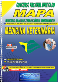 Apostila Impressa Concurso Pblico do MAPA - 2020 Auditor Fiscal Federal Agropecurio - Medicina Veterinria