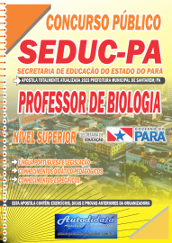 Apostila Impressa Concurso SEDUC - PA 2024 Professor de Biologia