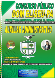 Apostila Impressa Concurso Prefeitura de Eliseu-PA 2023 Auxiliar Administrativo