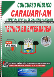 Apostila Digital Concurso Prefeitura de Carauari-AM 2022 Tcnico em Enfermagem