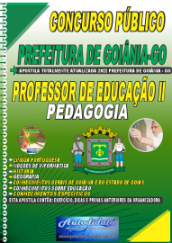 Apostila Impressa Concurso Prefeitura de Goiânia - GO 2022 Professor de Educação ll - Pedagogia