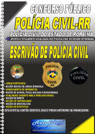 Apostila Impressa Polícia Civil-RR 2022 Escrivão de Polícia Civil