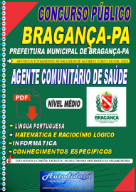 Apostila digital concurso de BRAGANA-PA 2023 - AGENTE COMUNITRIO DE SUDE-ACS