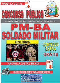Apostila Digital Concurso PM-BA 2019 - Soldado Militar