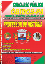 Apostila Impressa Concurso Prefeitura de bidos - PA 2023 Professor de Histria