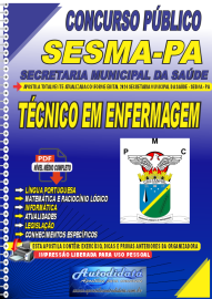 Apostila Digital Concurso Prefeitura de Castanhal - PA SESMA  2024 Tcnico em Enfermagem