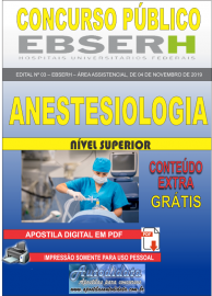 Apostila Digital Concurso EBSERH - 2019 Anestesiologia
