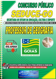 Apostila Digital Concurso Secretaria de Estado da Educao, Cultura e Esporte - Seduce - GO 2022 Professor de Geografia
