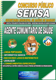 Apostila Impressa Concurso Secretaria Municipal de Saúde de Manaus - SEMSA - AM 2022 Agente Comunitário de Saúde