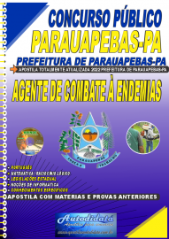 Apostila Impressa Concurso Prefeitura de Parauapebas - PA 2022 Agente de Combate  Endemias