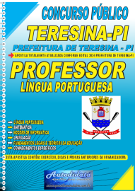 Apostila Impressa Concurso Prefeitura de Teresina - PI 2024 Professor de Língua Portuguesa