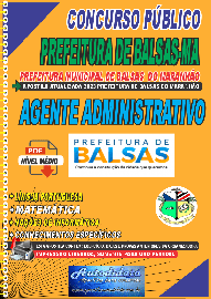 Apostila digital concurso da Prefeitura de Balsas-MA 2023 - Agente Administrativo