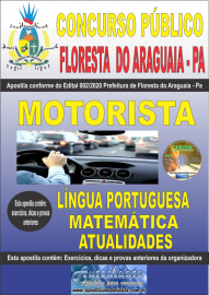 Apostila Impressa Concurso Pblico Prefeitura de Floresta do Araguaia - Pa 2020 rea Motorista