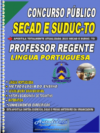 Apostila impressa concurso da SEDUC-TO 2023 - Professor Regente de Lingua Portuguesa