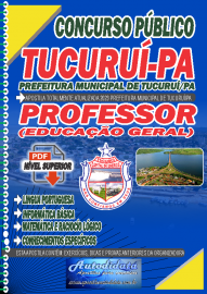 Apostila digital concurso de Tucuruí-PA 2023 - Professor de Educação Geral