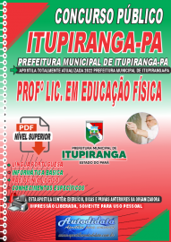 Apostila Digital Prefeitura de Itupiranga - PA 2022 Prof º Lic. em Educação Física