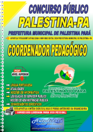 Apostila Digital Concurso Palestina - PA 2024 Coordenador Pedaggico