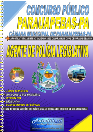 Apostila Impressa Concurso Cmera Municipal de Parauapebas - PA 2022 Agente de Polcia Legislativa