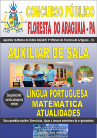 Apostila Impressa Concurso Pblico Prefeitura de Floresta do Araguaia - Pa 2020 rea Auxiliar de Sala