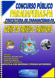Apostila Impressa Concurso Prefeitura de Parauapebas - PA 2022 Agente de Transito e Transporte