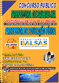 Apostila digital concurso da Prefeitura de Balsas-MA 2023 - Professor de Educao Fsica