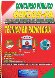 Apostila Impressa Concurso Prefeitura de bidos - PA 2023 Tcnico em Radiologia