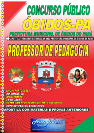 Apostila Impressa Concurso Prefeitura de bidos - PA 2023 Professor de Pedagogia