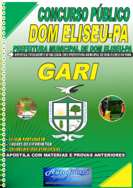 Apostila Impressa Concurso Prefeitura de Eliseu-PA 2023 Gari