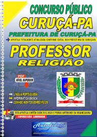 Apostila Digital Concurso Prefeitura de Curu - PA 2024 Professor de Religio
