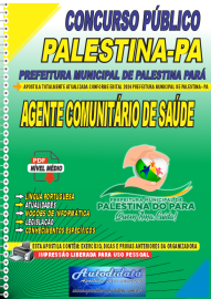Apostila Digital Concurso Palestina - PA 2024 Agente Comunitrio de Sade