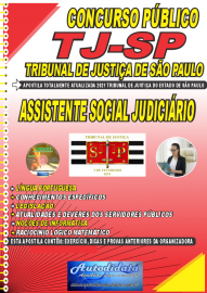 Apostila Impressa Concurso Pblico TJ-Tribunal de Justia-SP 2021 Assistente Social Judicirio