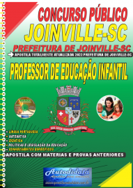 Apostila Impressa Concurso Prefeitura de Joinville - SC 2022 Professor de Educação Infantil
