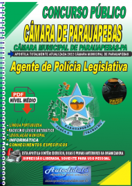 Apostila digital Câmara Municipal de Parauapebas 2022 - Agente de Polícia Legislativa