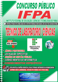 Apostila digital concurso da IFPA 2023 - TCNICO DE LABORATRIO/ CINCIAS