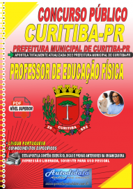 Apostila Digital Concurso Prefeitura de Curitiba - PR 2022 Professor de Educao Fsica