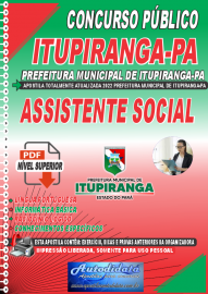 Apostila Digital Prefeitura de Itupiranga - PA 2022 Assistente Social