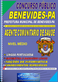 Apostila impressa concurso de Benevides-PA 2023 - Agente Comunitário de Saúde