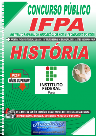 Apostila Digital Concurso Instituto Federal de Educao, Cincia Tecnologia do Par - IFPA - PA 2022 Histria