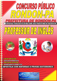 Apostila Impressa Concurso Prefeitura de Rondon - PA 2022 Professor de Inglês