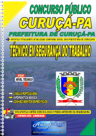 Apostila Impressa Concurso Prefeitura de Curu - PA 2024 Tcnico em Segurana do Trabalho