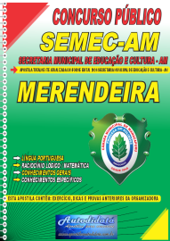 Apostila Impressa Concurso SEMEC de Manacapuru - AM 2024 Merendeira