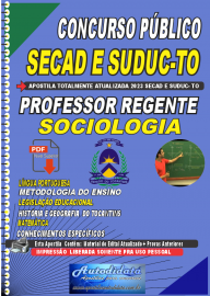 Apostila digital concurso da SEDUC-TO 2023 - Professor Regente SOCIOLOGIA