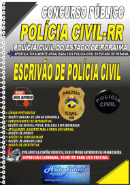 Apostila Digital Polícia Civil-RR 2022 Escrivão de Polícia Civil
