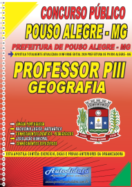 Apostila Impressa Concurso Pouso Alegre - MG 2024 Professor Plll de Geografia