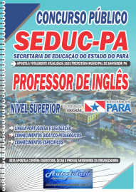 Apostila Digital Concurso SEDUC - PA 2024 Professor de Ingls