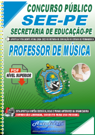 Apostila Digital Concurso SEE-PE Secretaria de Educao do Estado de Pernambuco 2022 Professor de Msica
