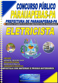 Apostila Impressa Concurso Prefeitura de Parauapebas - PA 2022 Eletricista